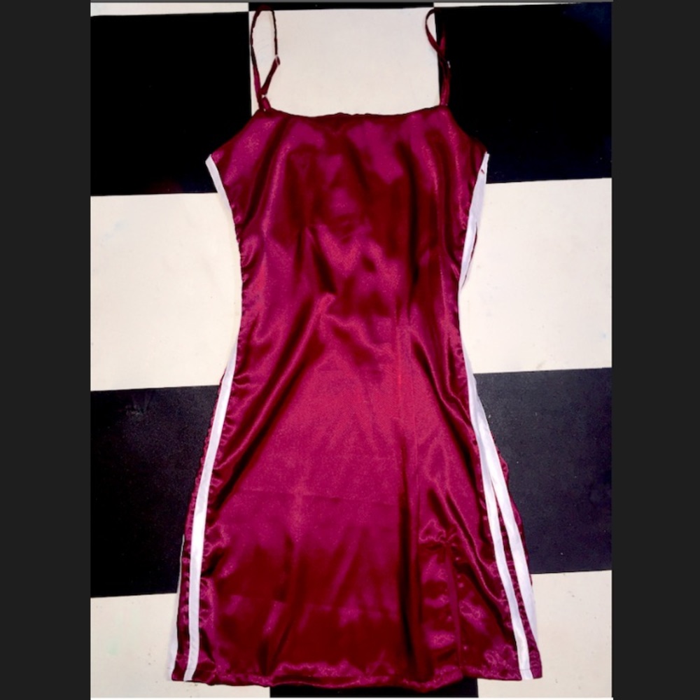 Omighty Maroon Silky dress